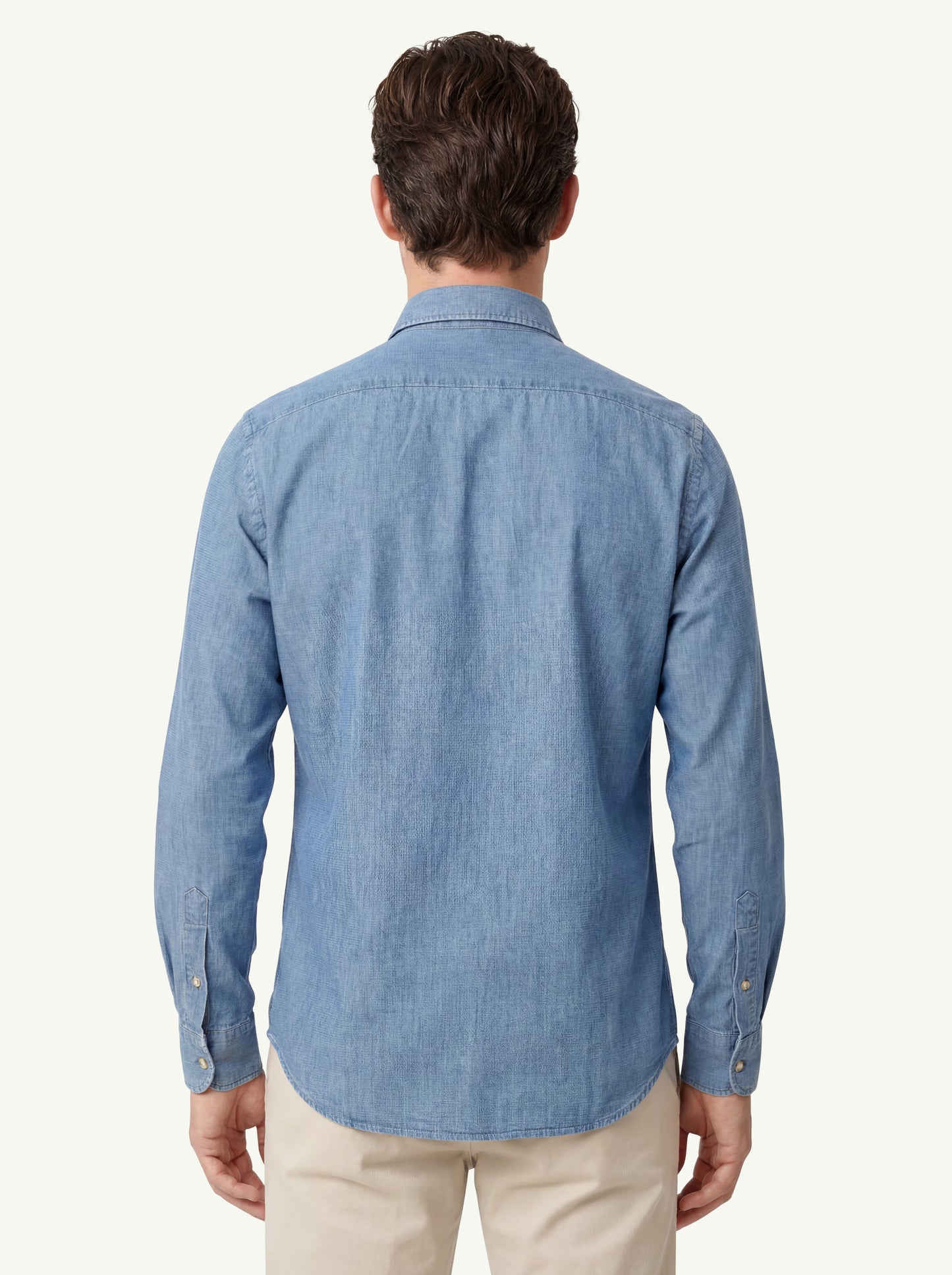  Borriello Men's Shirt Azzurro - 2