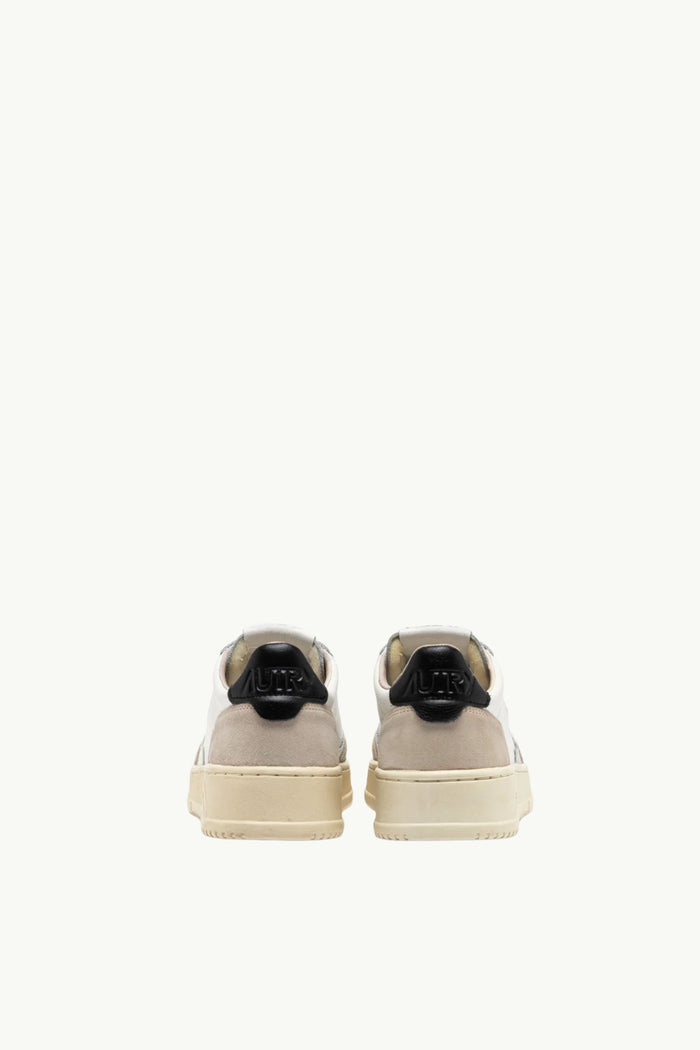  Autry Medalist Low Wom Leat Suede Bianco - 3