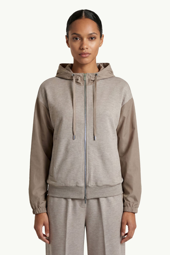 Felpa Di Cotone Con Lurex Donna Peserico