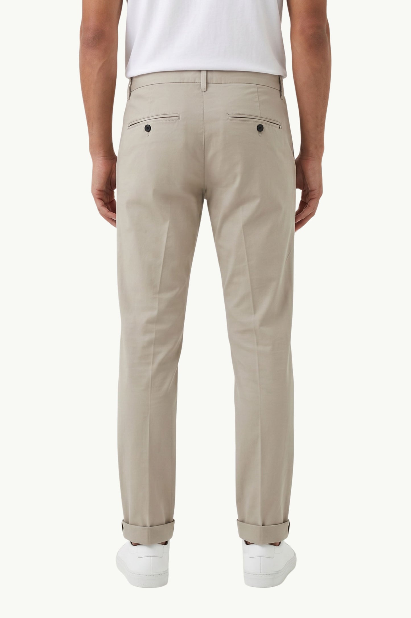 Dondup Pantalone Gaubert Slim Chino Beige - 2