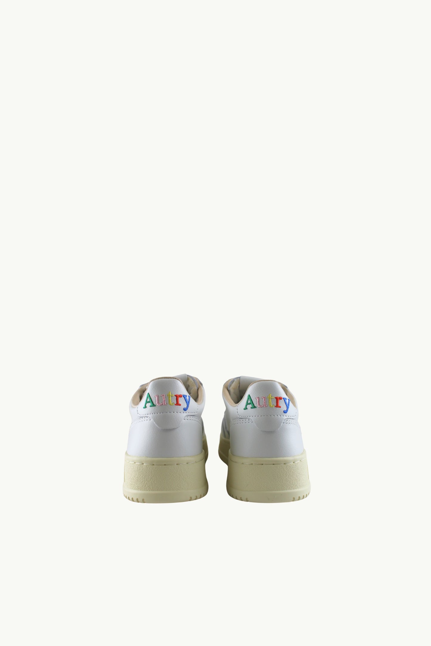  Autry Medalist Low Wom Leath Leath Logo Bianco - 3