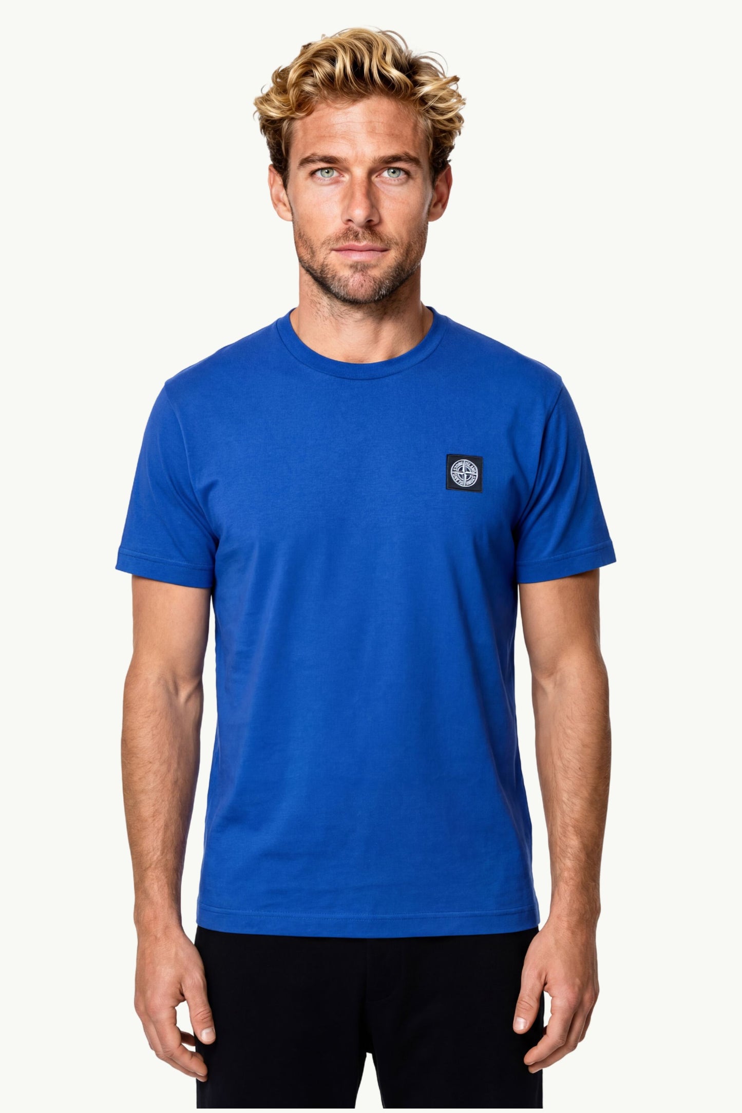  Stone Island Men's S/s T-shirt Blu - 1