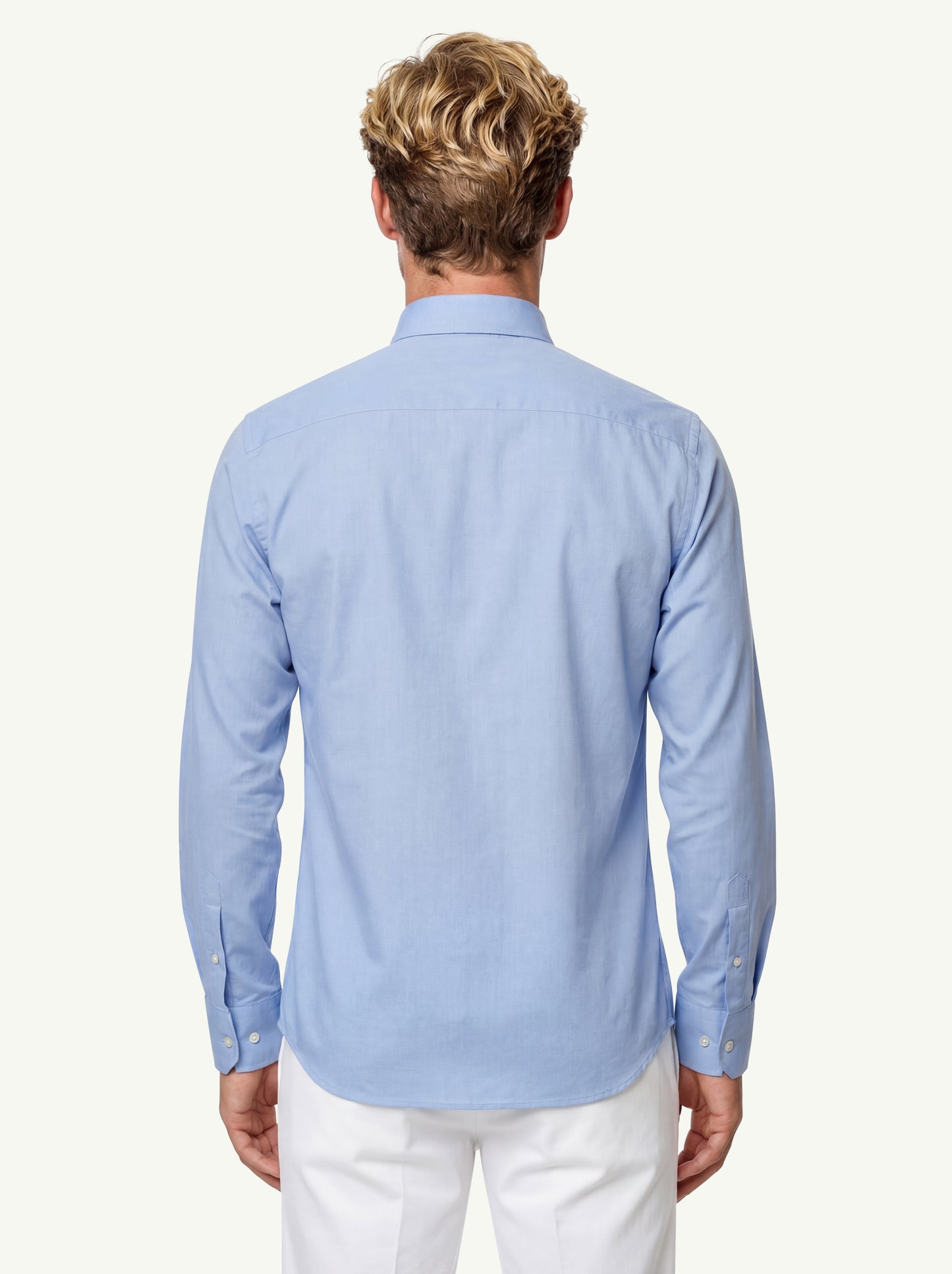  Rrd Camicia Oxford Jacquard Open Blu - 2