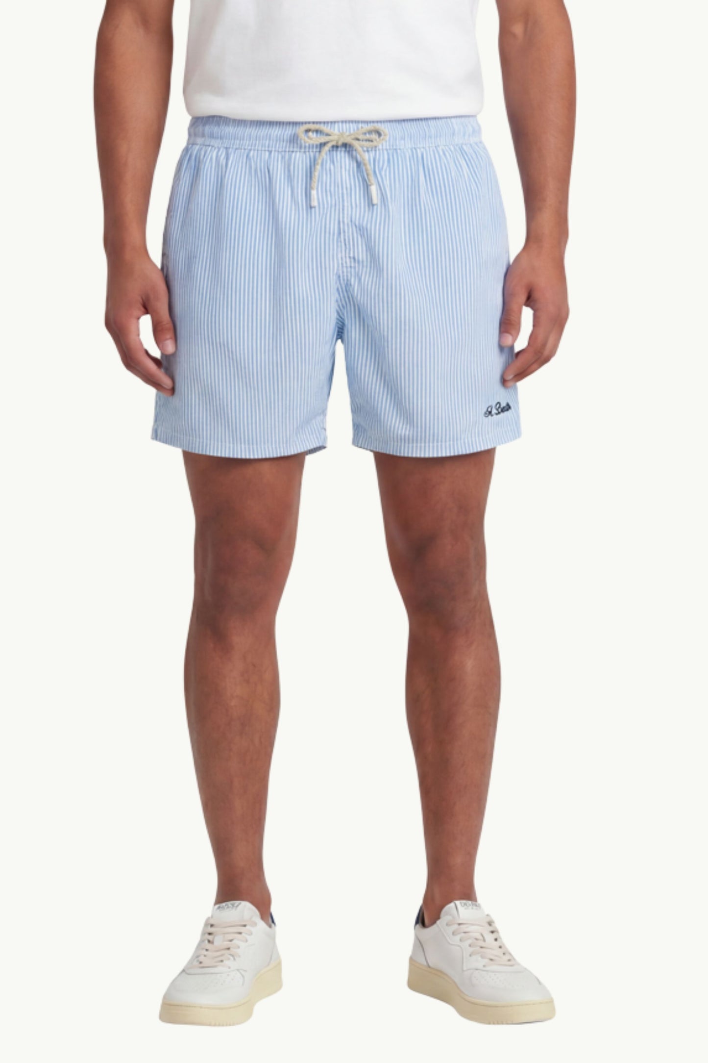  Mc2 Saint Barth Costume Seersucker Blu - 1