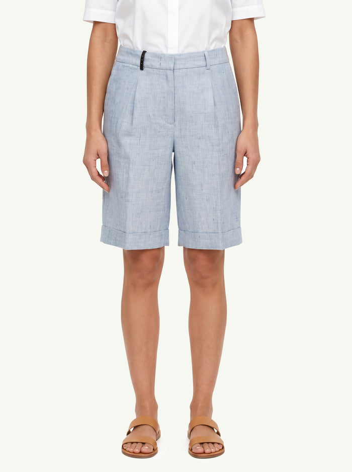 Bermuda Stuoia Melange  Donna Peserico