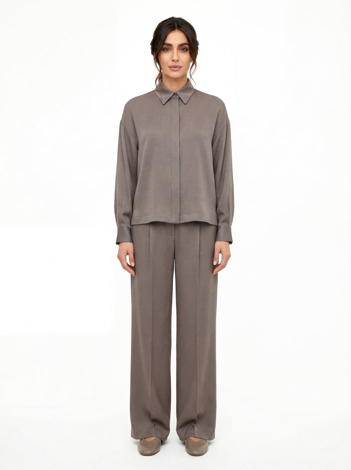  Peserico Camicia Marrone - 3