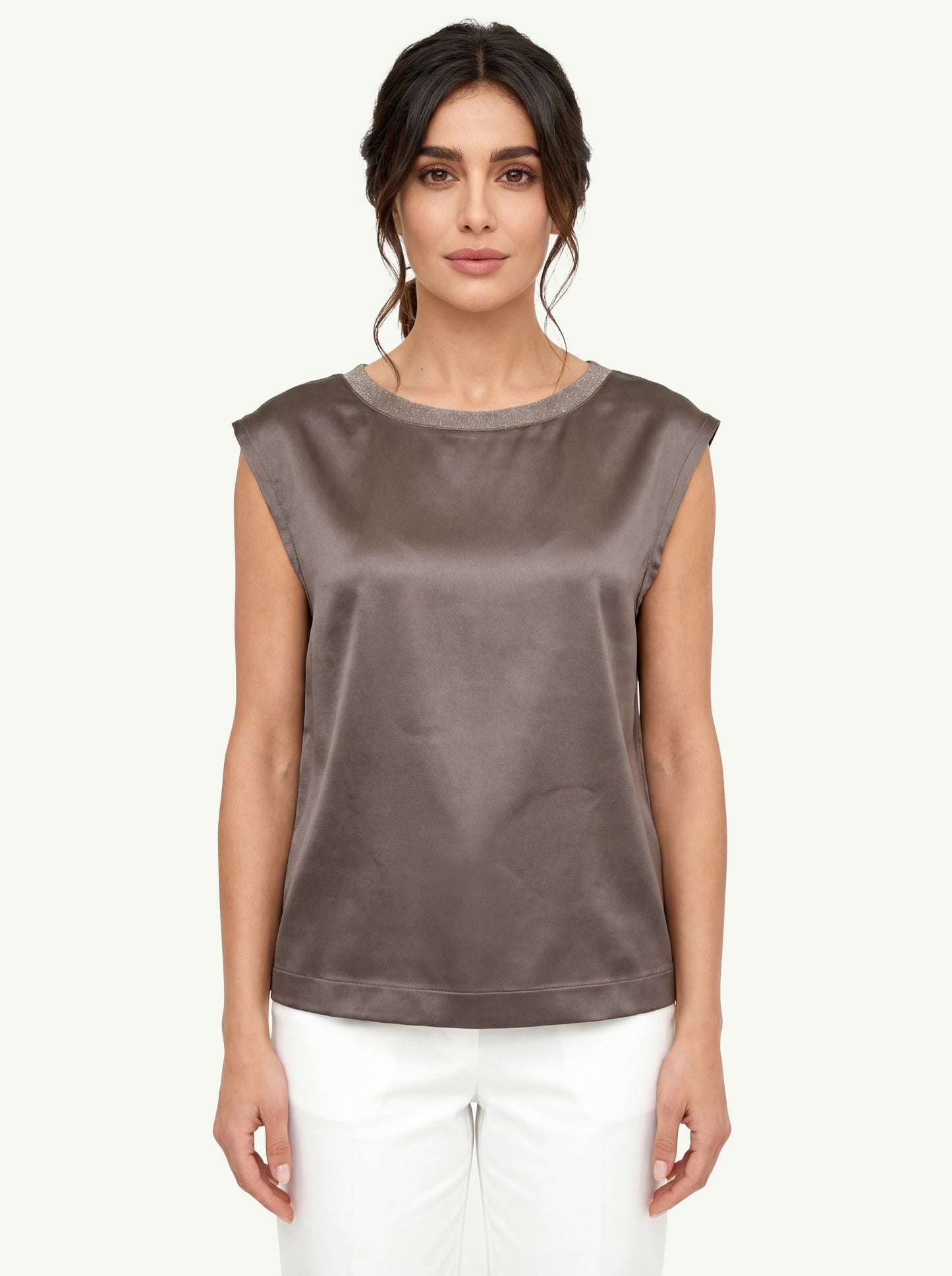  Purotatto Top With Seqiuns Marrone - 1