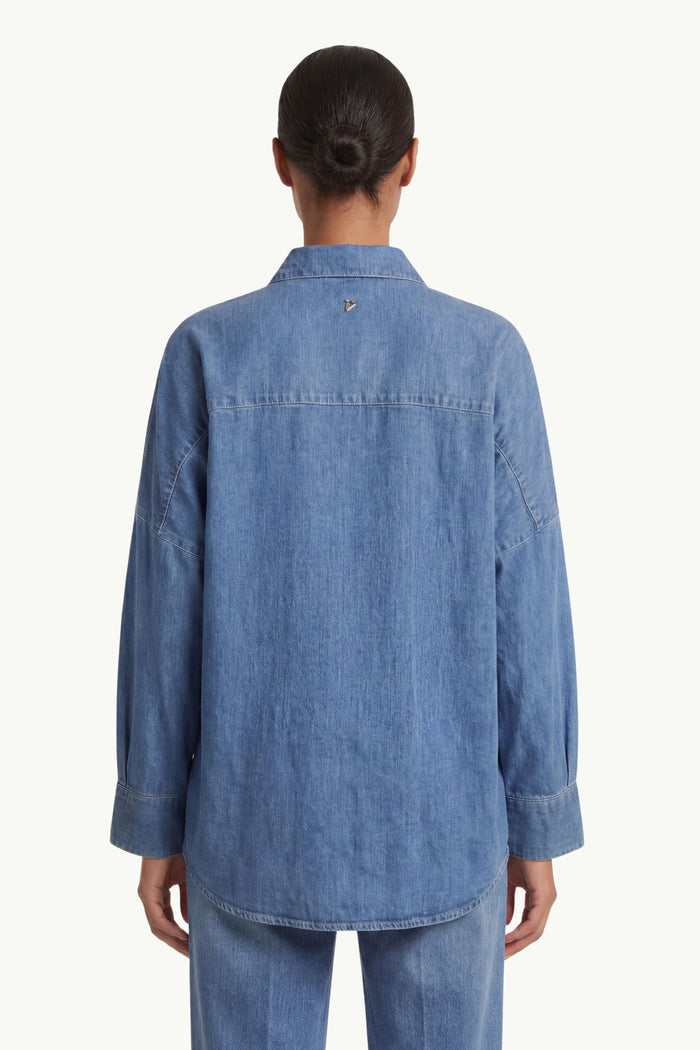 Camicia Over In Denim  Donna Dondup-2