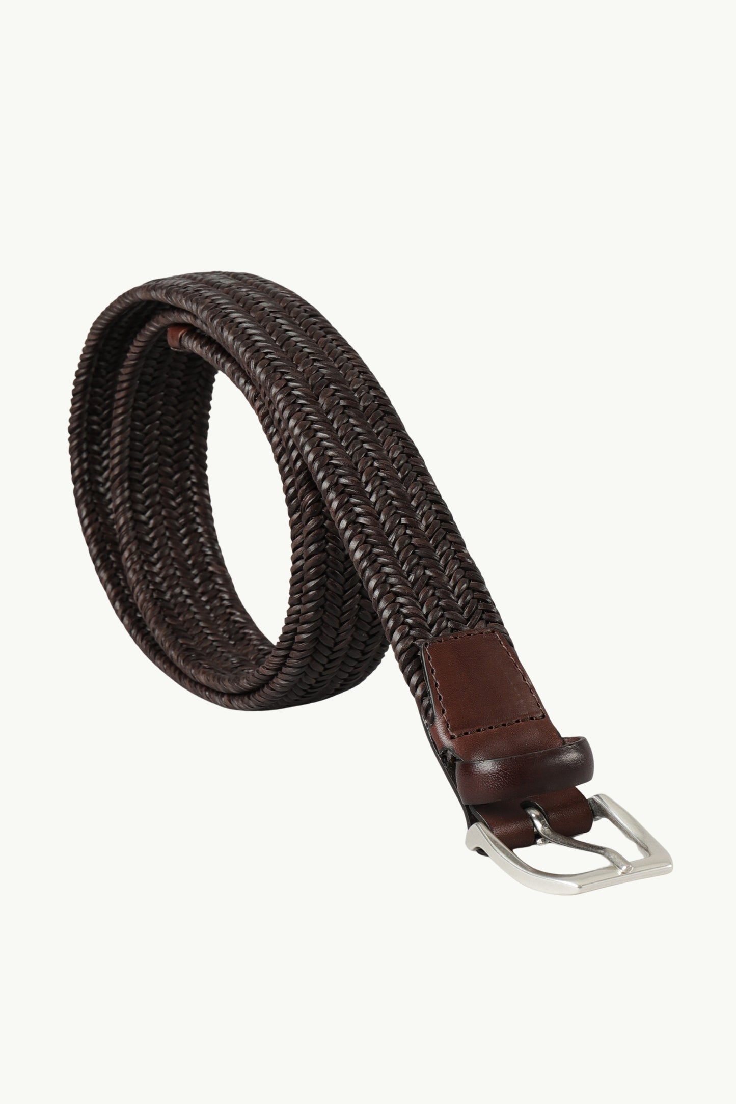  Orciani Cintura Intrecciata Wide Pelle Marrone - 2