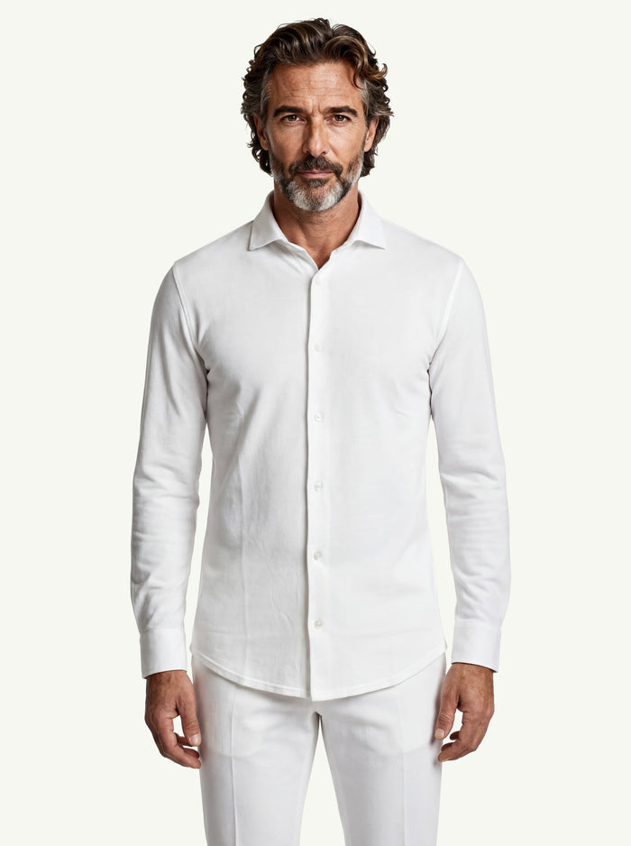 Shirt Robert Ml Superlight Piquet  Uomo Fedeli