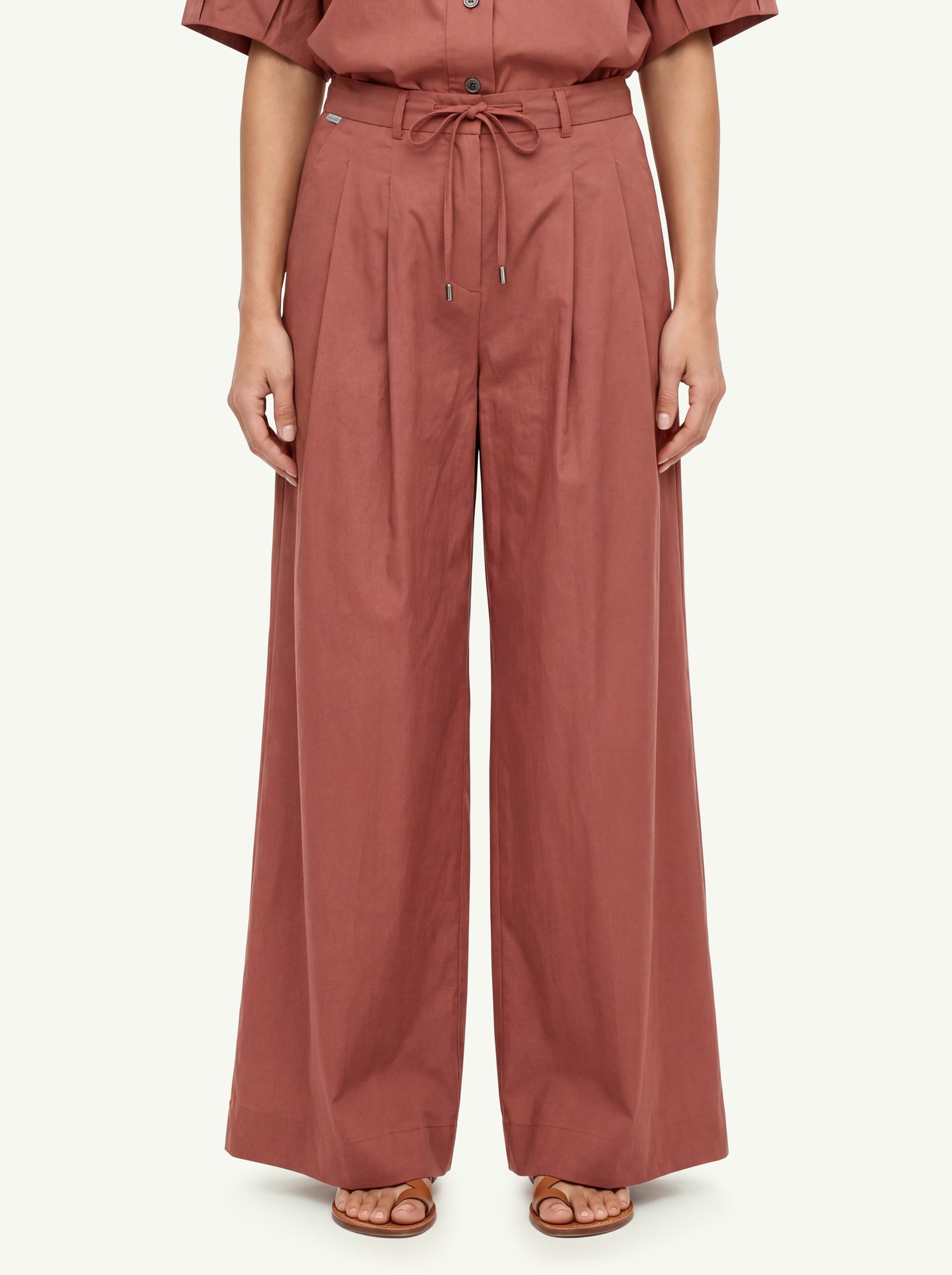  Peserico Pantalone Raso Leggero Rosso - 1