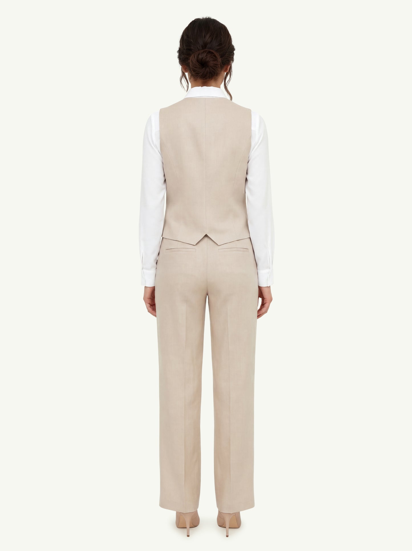  Peserico Gilet Resca Tinto In Filo Beige - 4