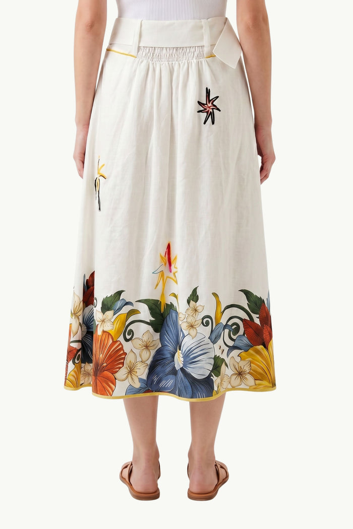 Tropi Off White Maxi Skirt  Donna Farm Rio-2