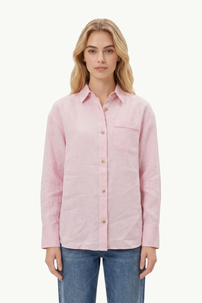 Long Sleeve Pocket Shirt  Donna Mc2 Saint Barth