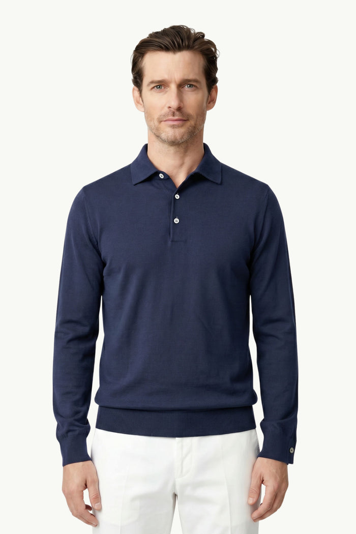  Dote Polo Ml Paramontura Blu - 1