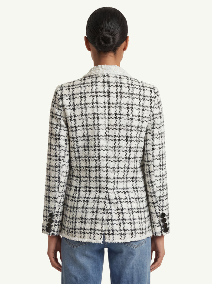 Tweed Blazer With Embellishments On Collar  Donna Minimeparis-2