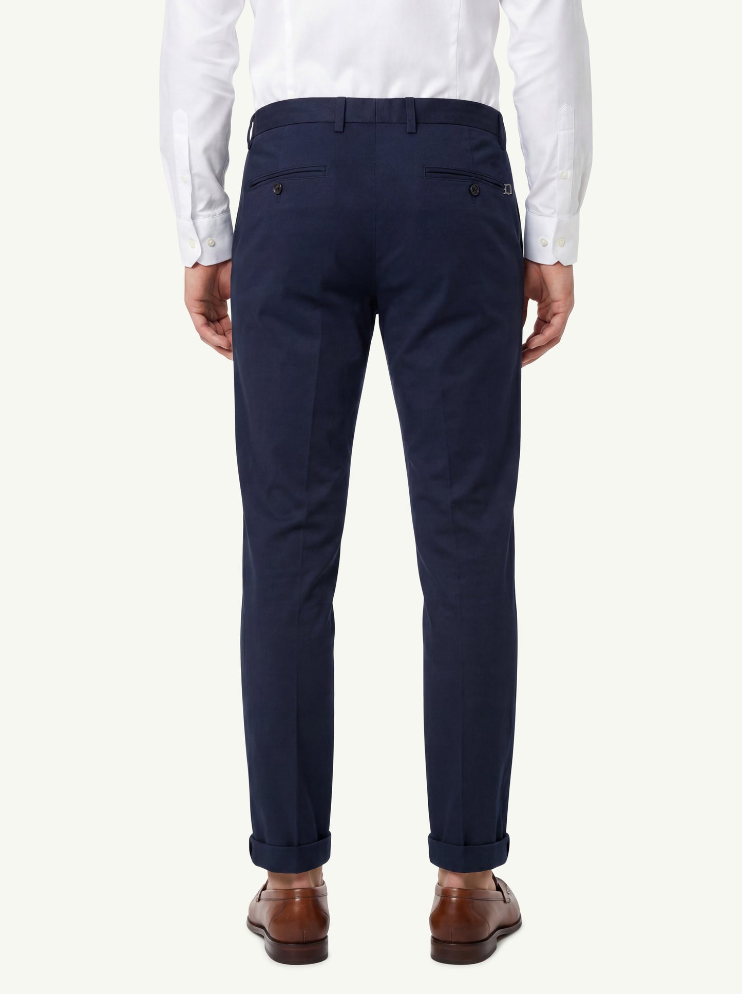 Dondup Gaubert Slim Chino Trousers Men Blu - 2
