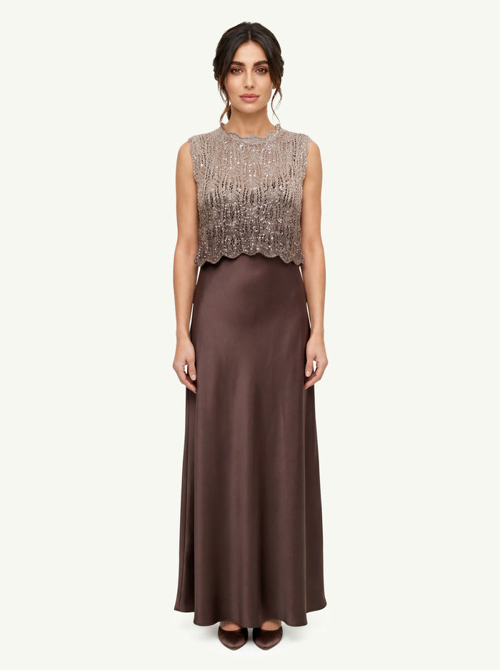 Abito Degrade Cristalli  Donna D.Exterior