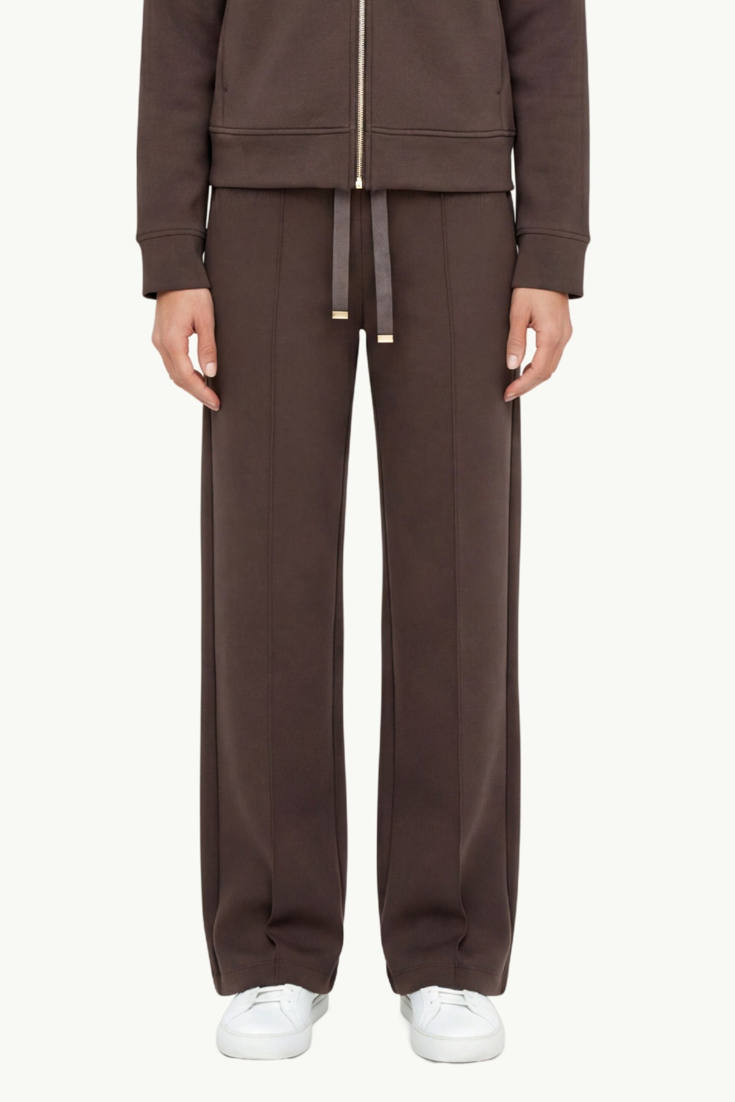  Max Mara S Pantalone In Jersey Marrone - 1