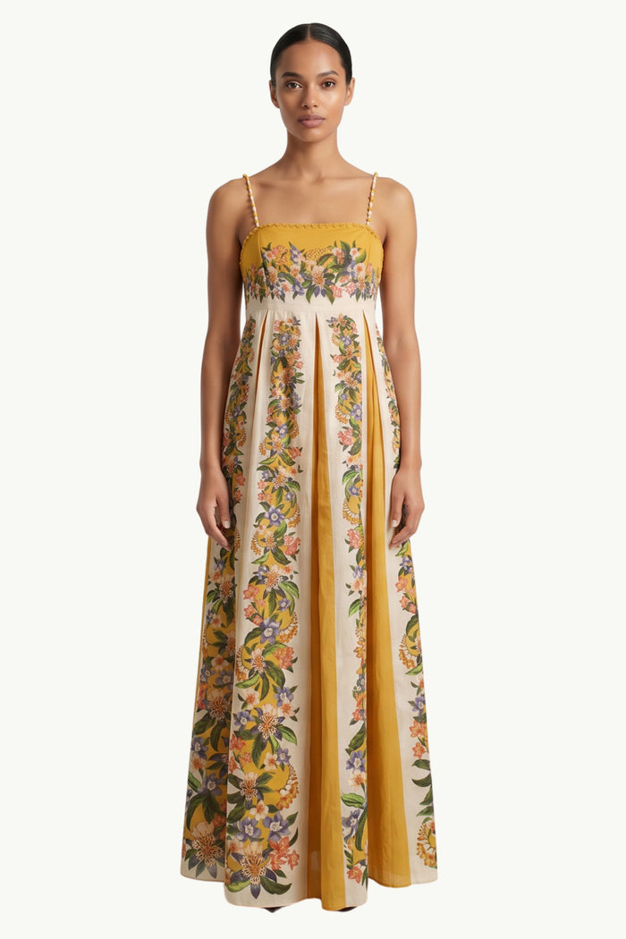 Hilo Stripes Sand Dress Maxi  Donna Farm Rio