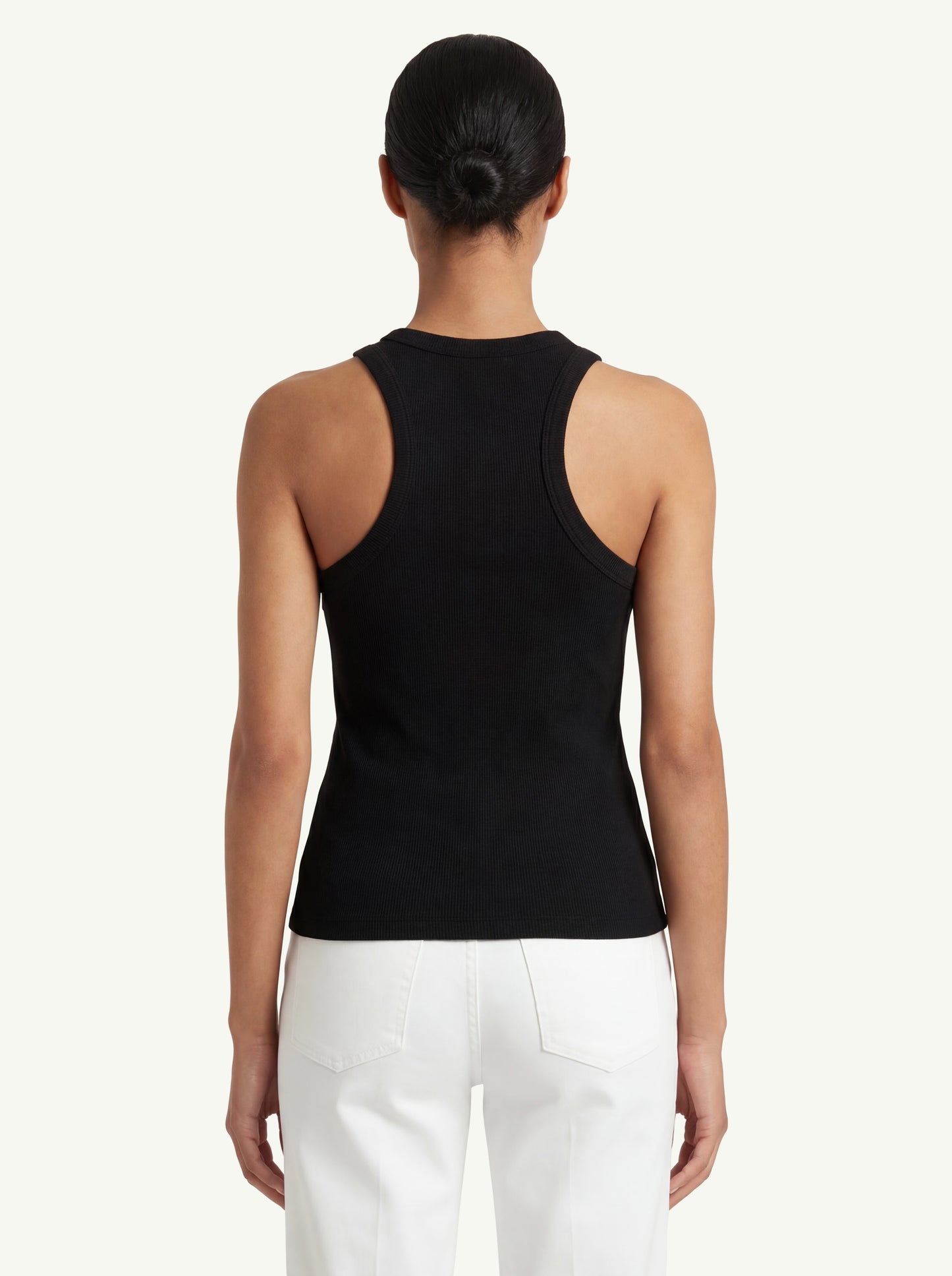  Dondup Women's Slim Ribbed Vest Nero - 2