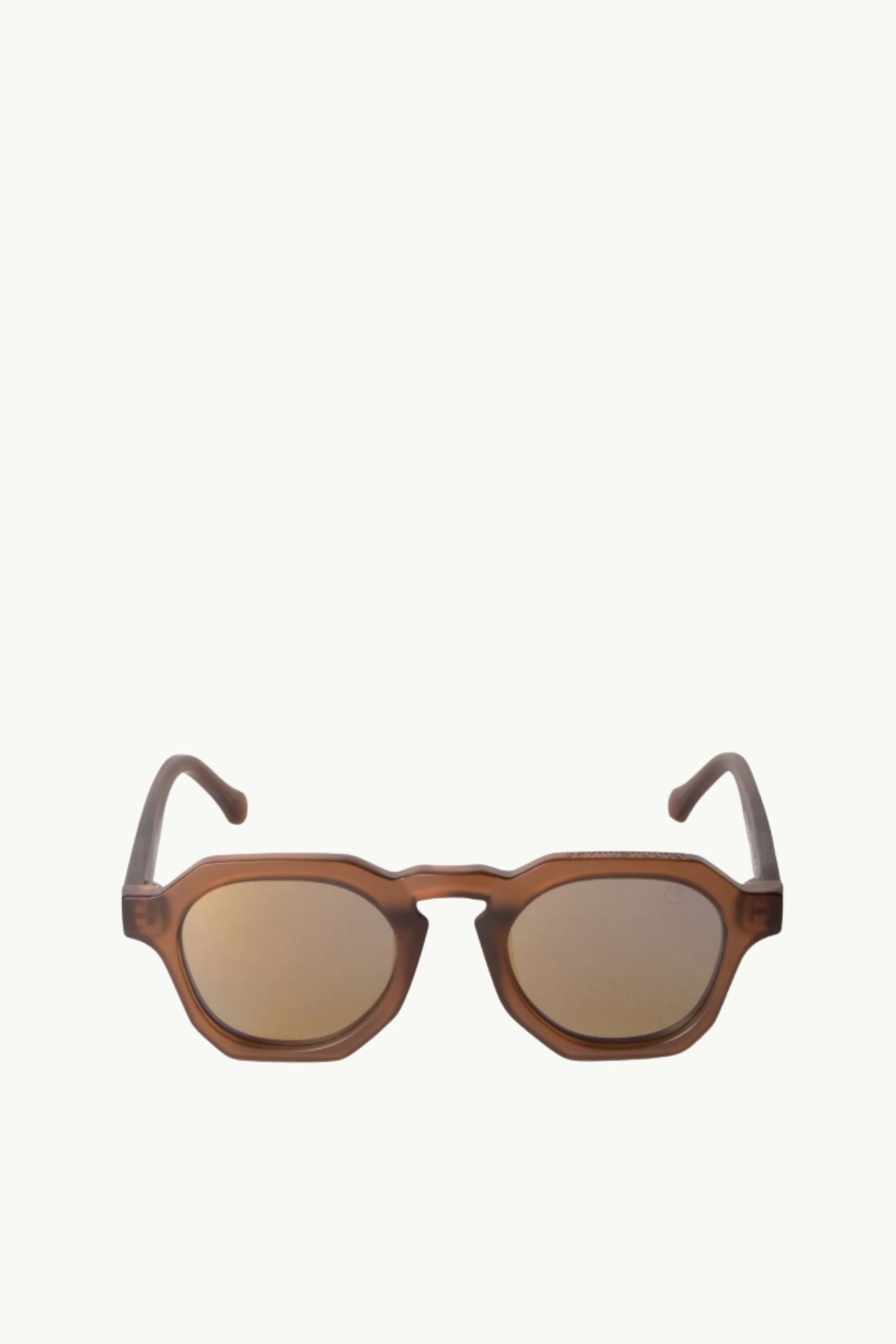  Coccosquare Unisex Revo Lens Square Sunglasses Marrone - 1