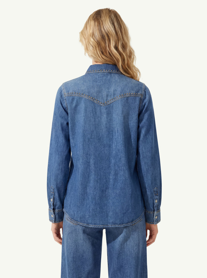 Wastern Shirt Street Wise With Studs Donna 7 For All Mankind-2