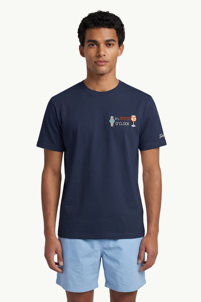 T-Shirt In Cotone  Uomo Mc2 Saint Barth