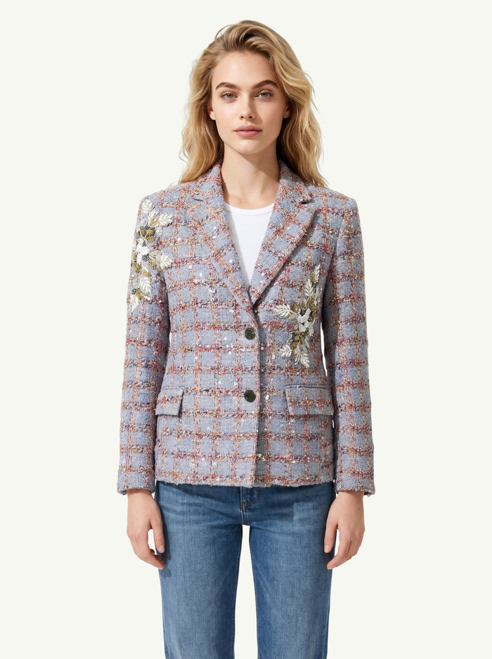 Blazer With Pink Details  Donna Minimeparis