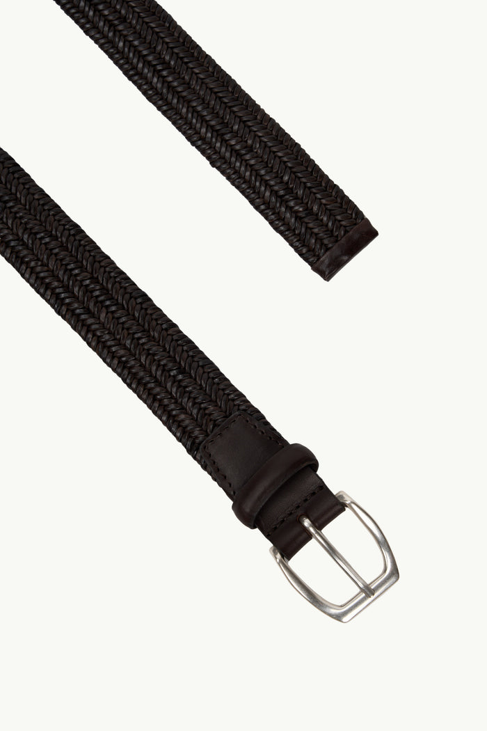 Cintura Intrecciata Wide In Pelle  Uomo Orciani-2