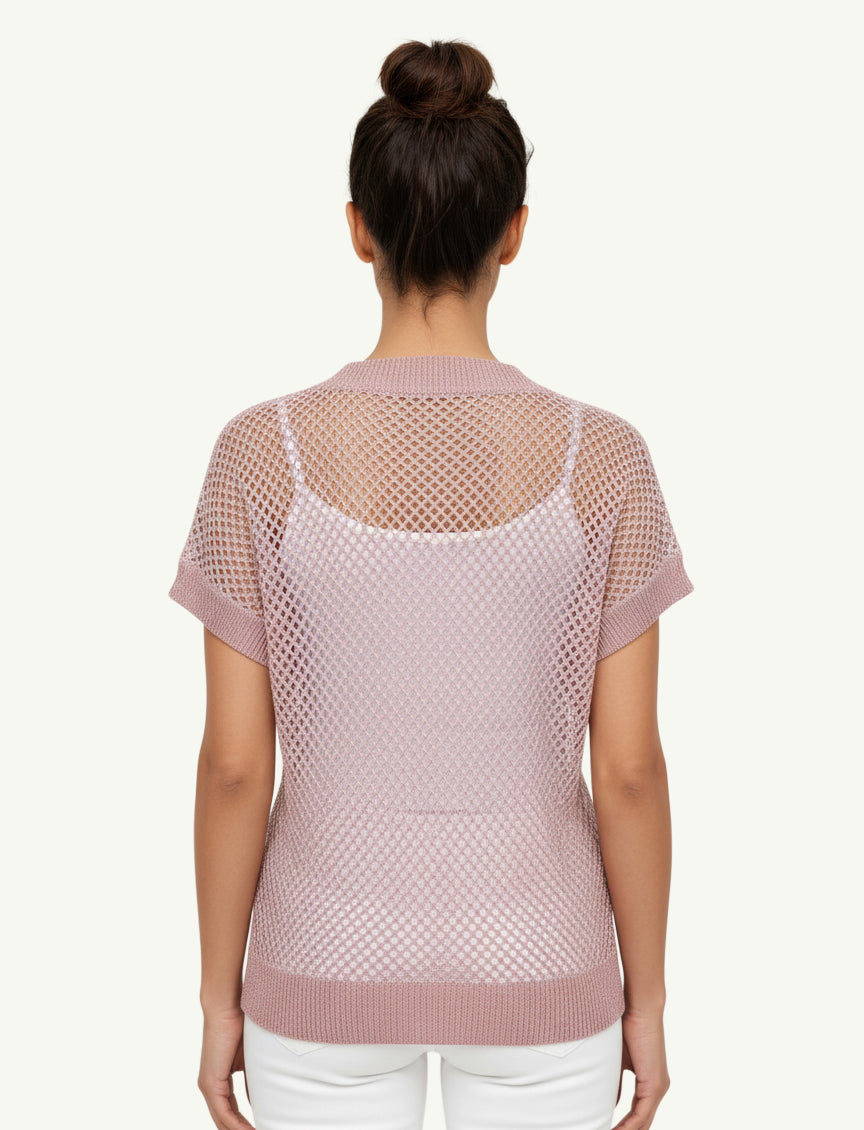  Peserico Women's Sweater Rosa - 2