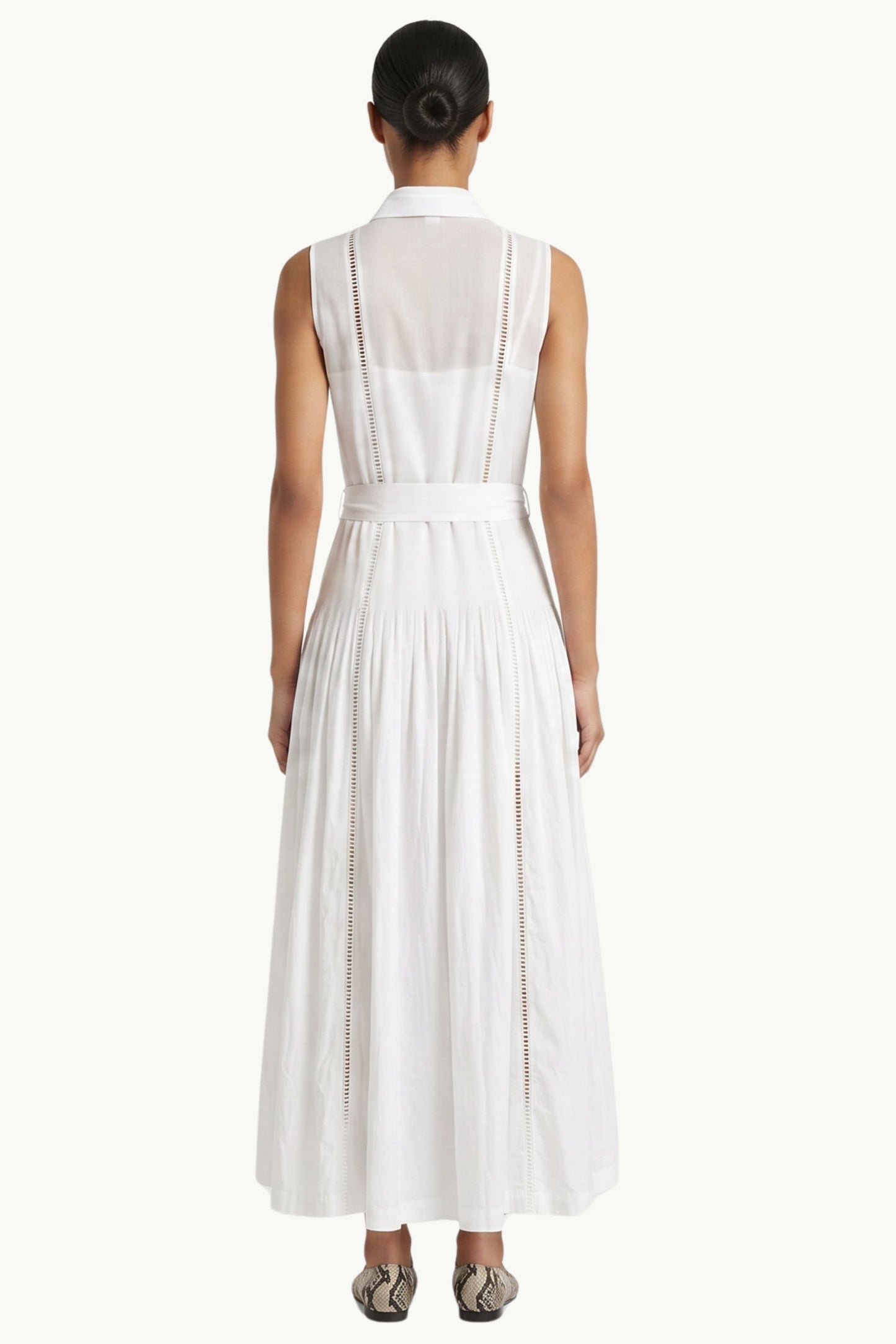  Semi-couture Abito Myrtie Bianco - 4