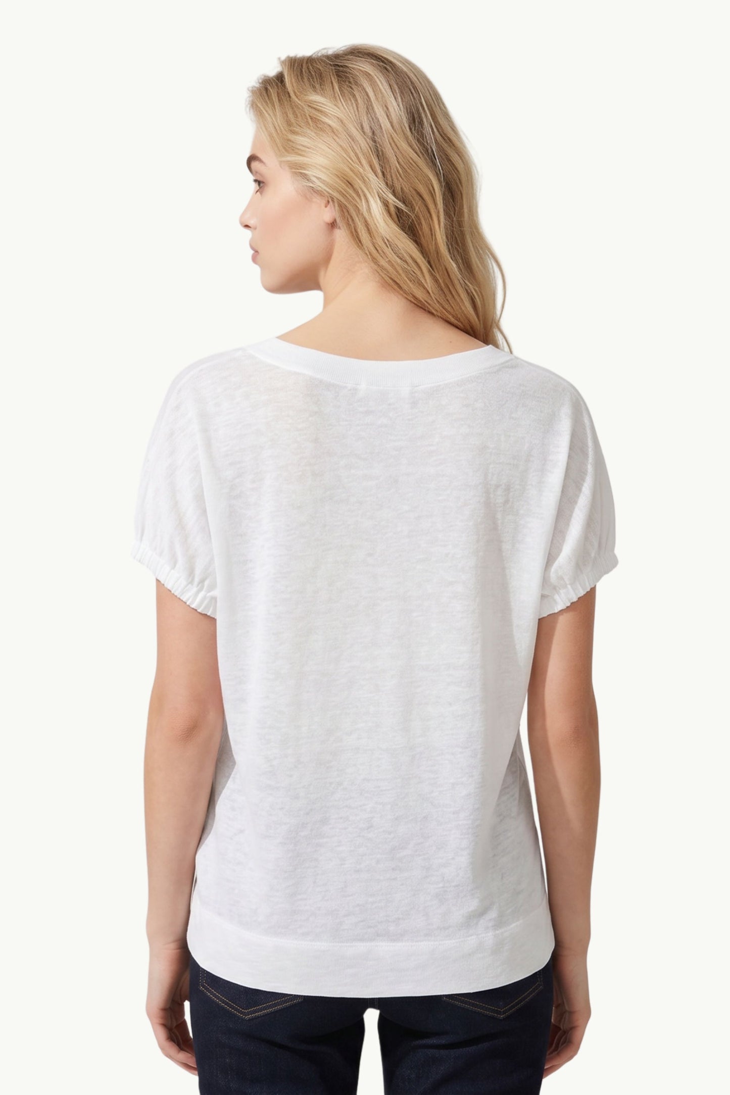  Purotatto Puffed Sleeves Blouse Bianco - 4