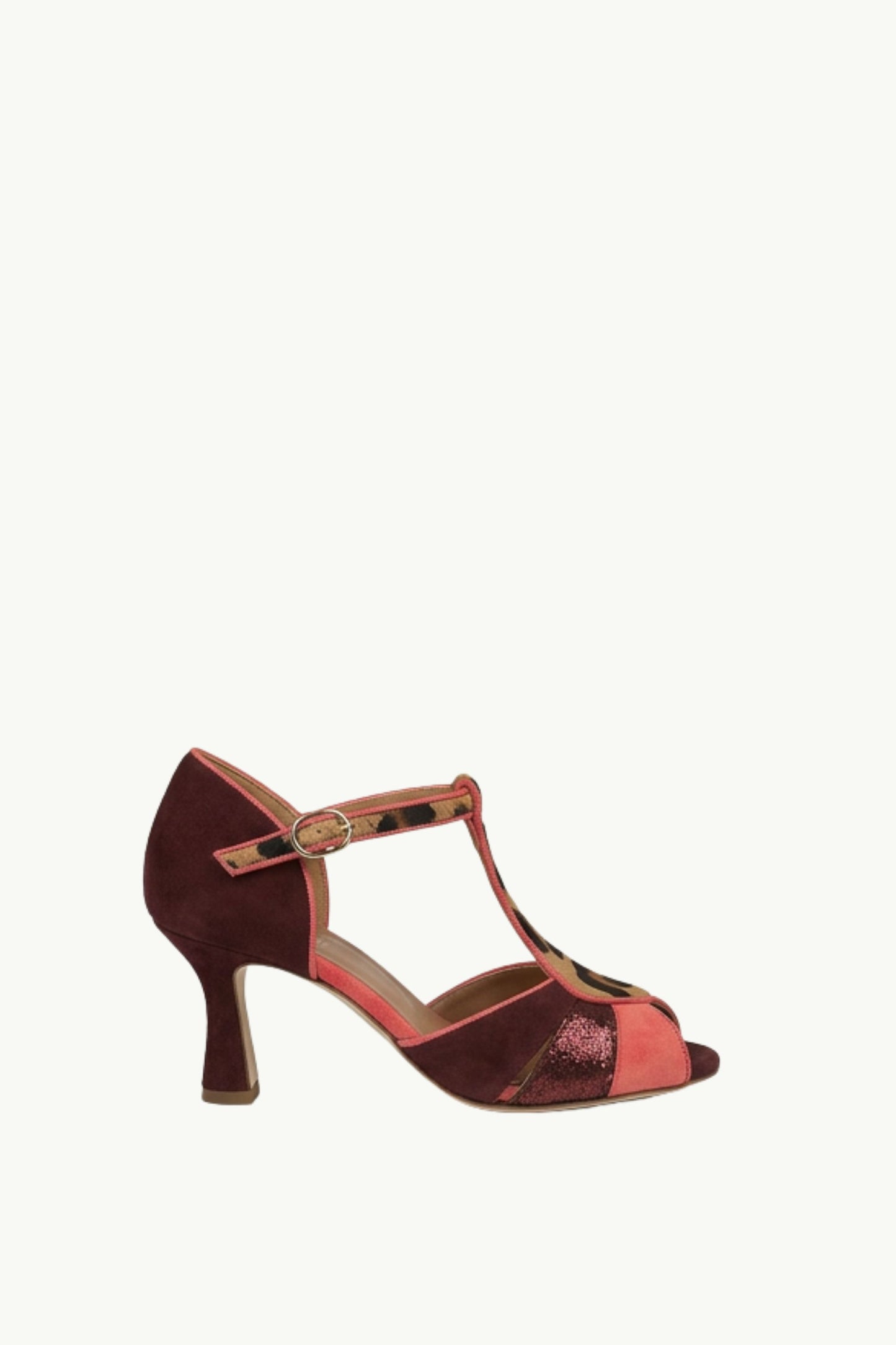  Gielle Viareggio Scarpa Con Tacco Camoscio Laminato Cavallino Fucsia - 4