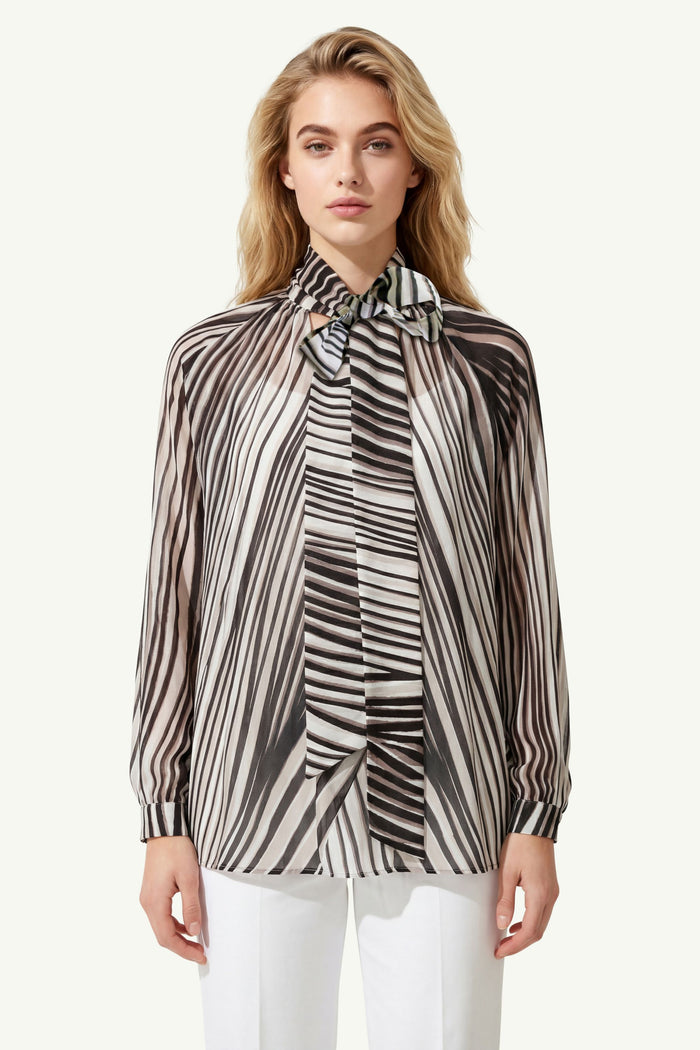 Blusa Con Drappeggio Donna Dahlo
