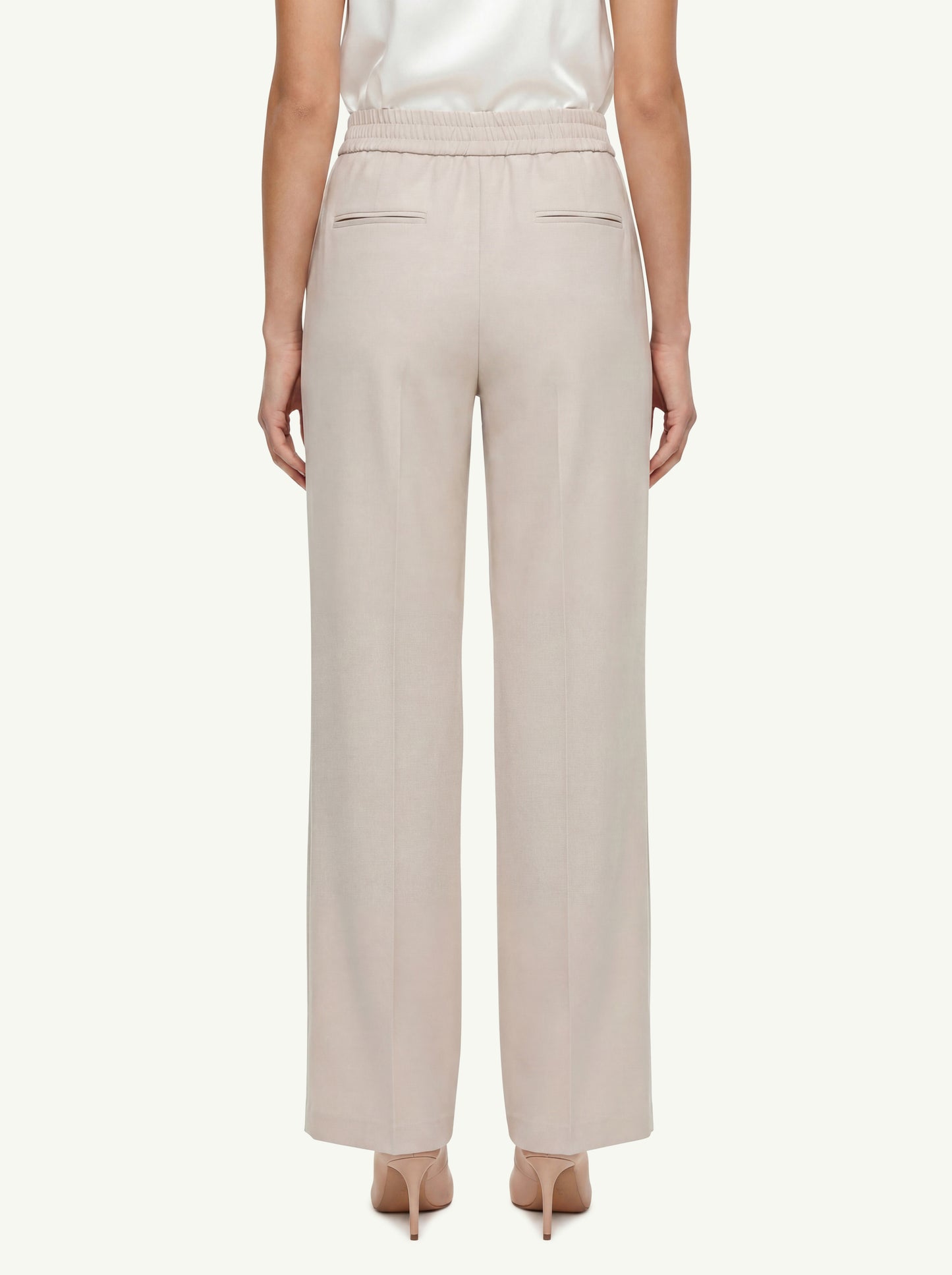  D.exterior Pantalone M Cady Palazzo Beige - 2