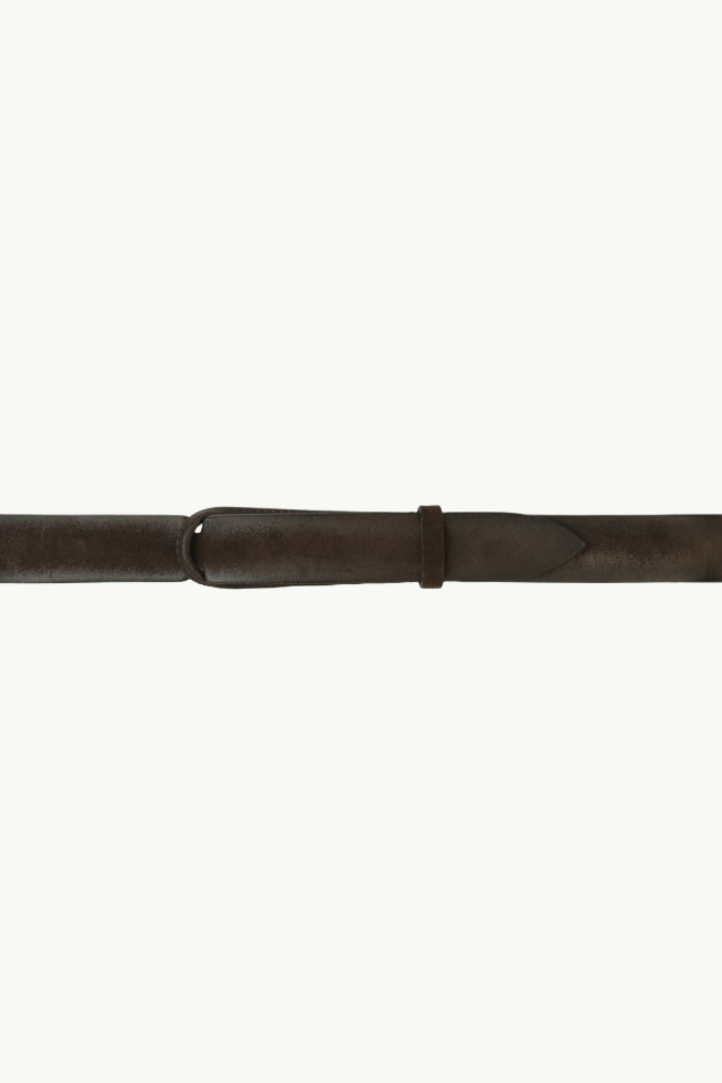  Orciani Cintura Nobuckle Suede In Camoscio E Tessuto Marrone - 1