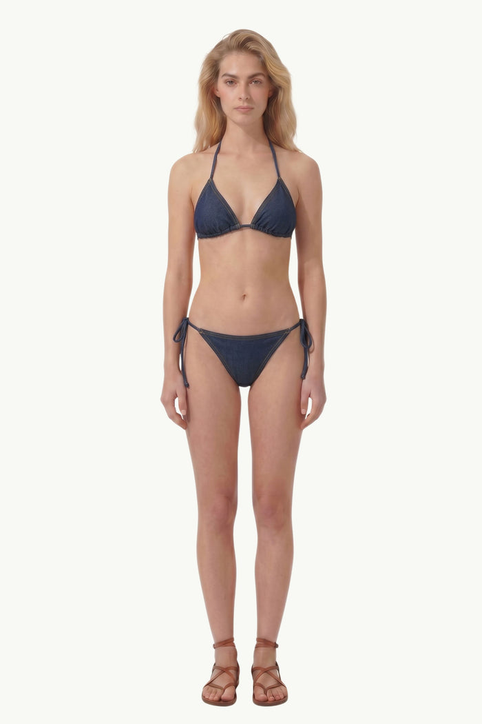  Mc2 Saint Barth Triangle Bikini Blu - 3