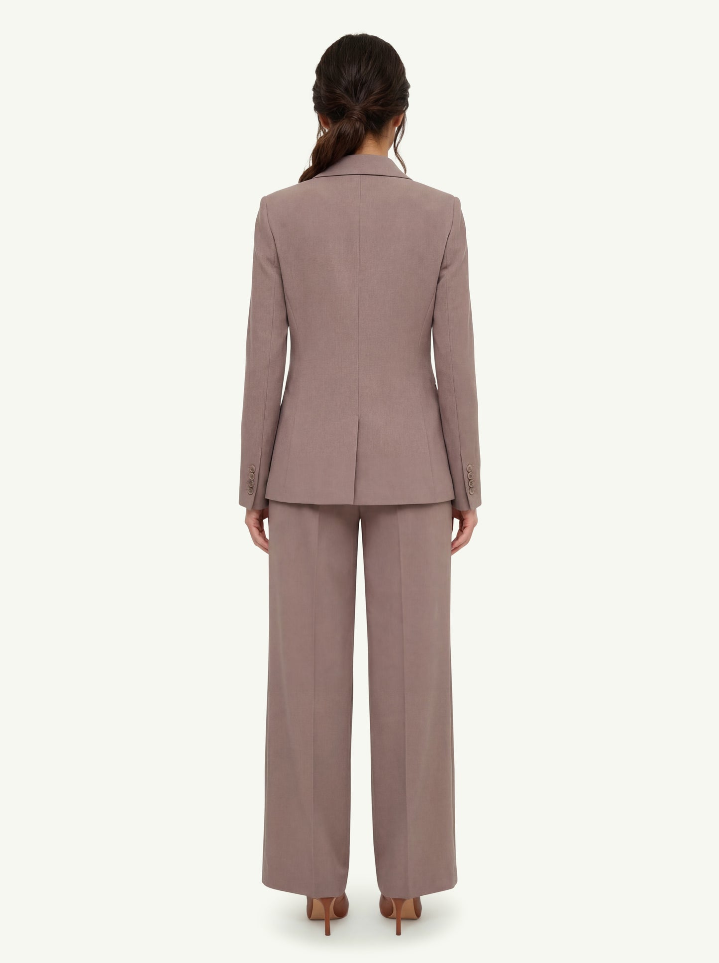  D.exterior Giacca Doppiopetto Enver Satin Marrone - 2