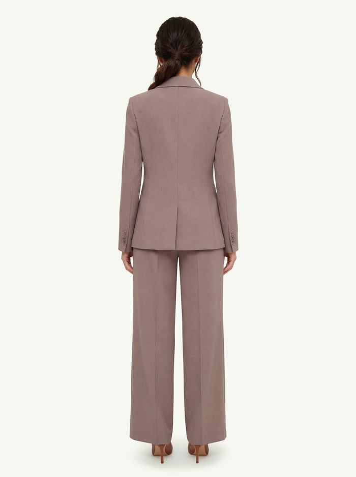 Women's D.Exterior Enver Satin Double-Breasted Jacket-2