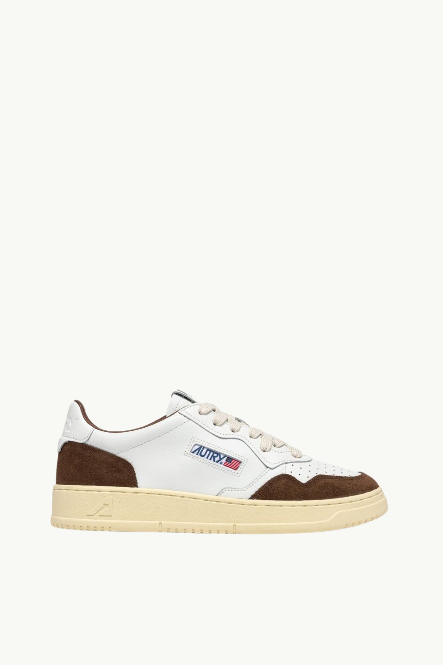  Autry Medalist Low Man Soft Leat Suede Bianco - 1
