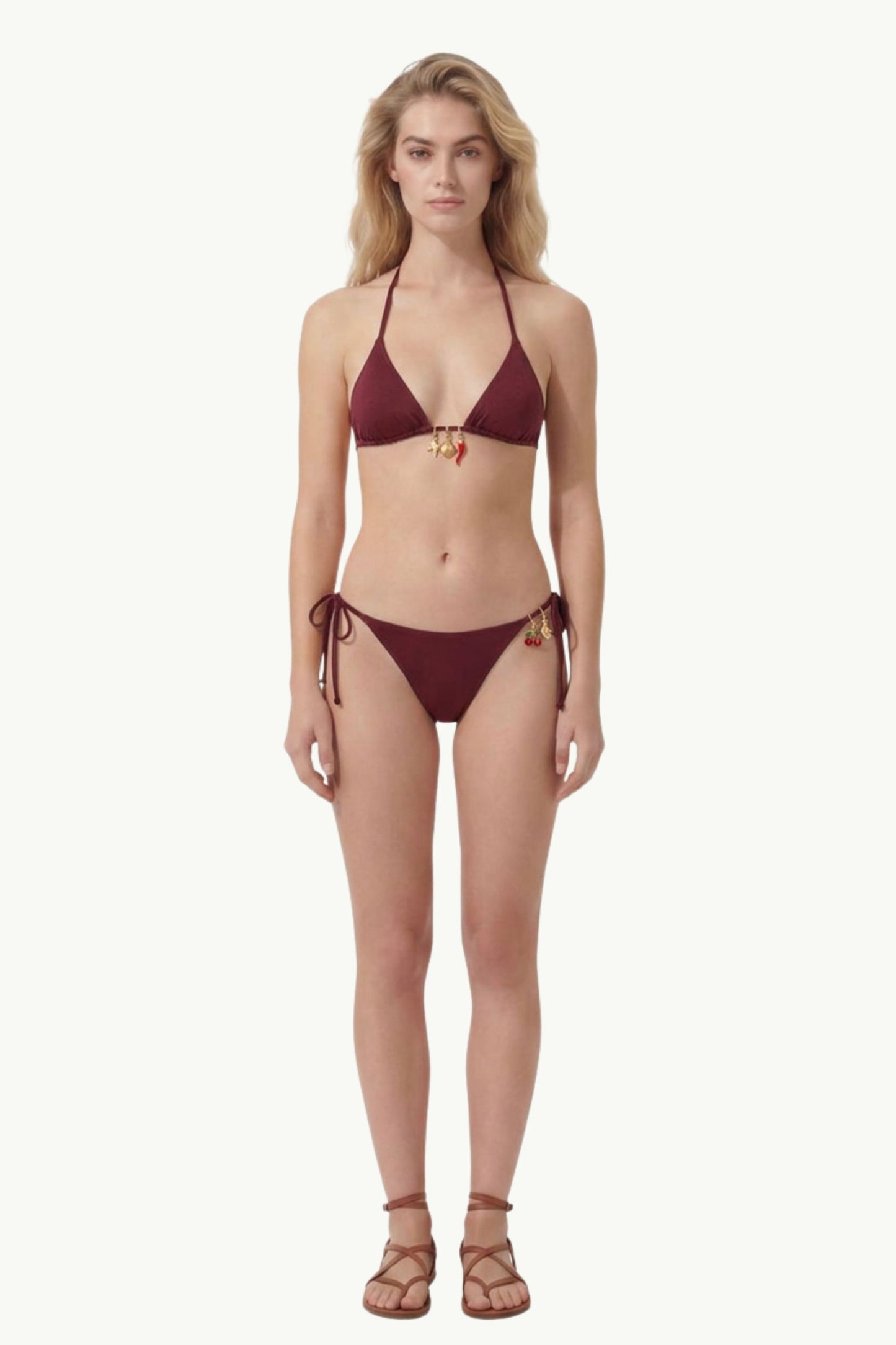  Mc2 Saint Barth Cheeky Bottom With Self Rosso - 3