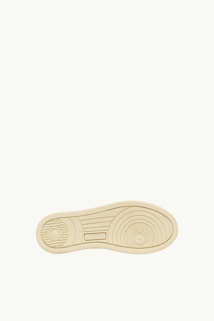  Autry Medalist Low Wom Leat Suede Bianco - 5