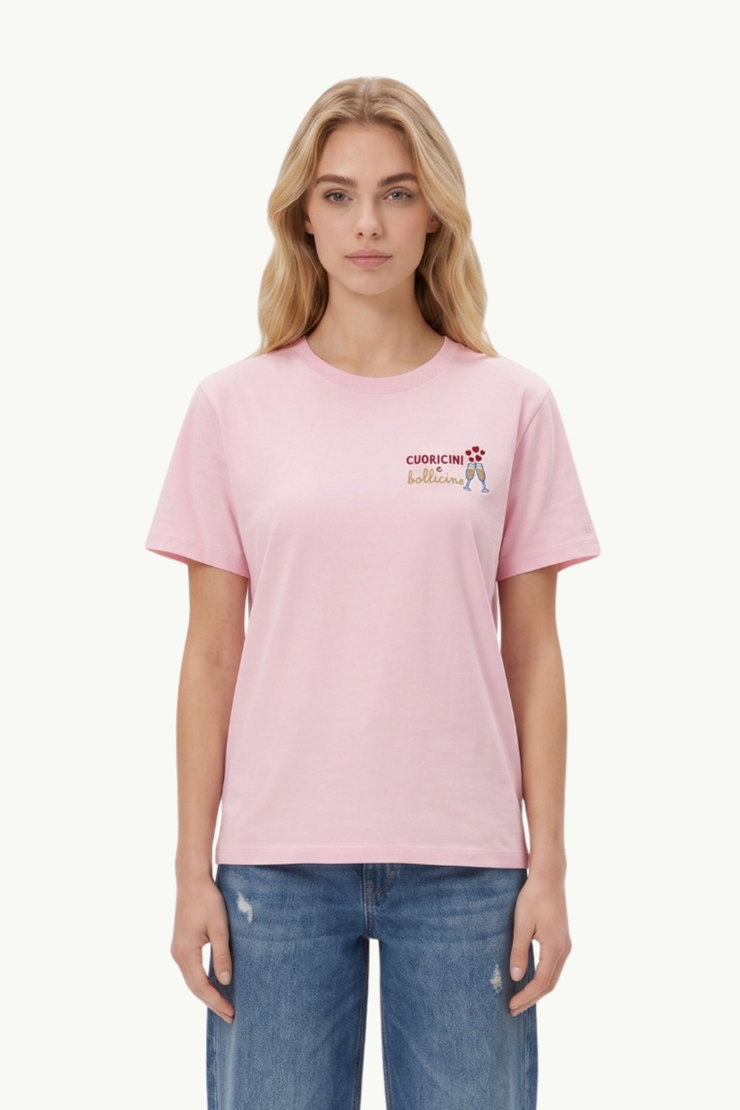  Mc2 Saint Barth Cotton T Shirt Rosa - 1