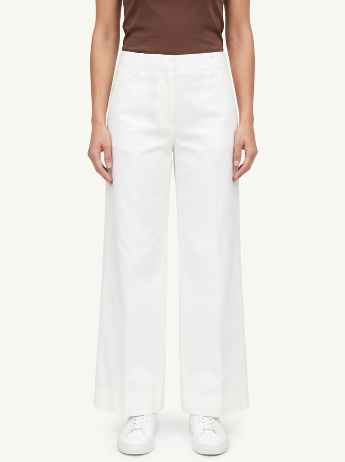  Incotex Ilya Women's Trousers Bianco - 1