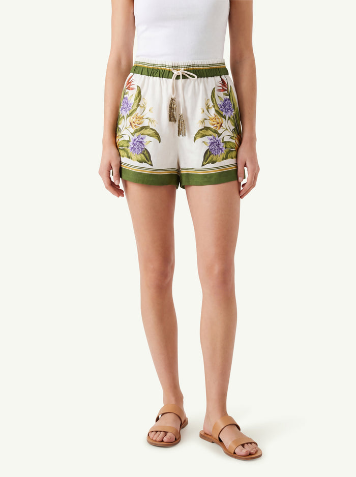 Tropical Scarf Sand Shorts Donna Farm Rio