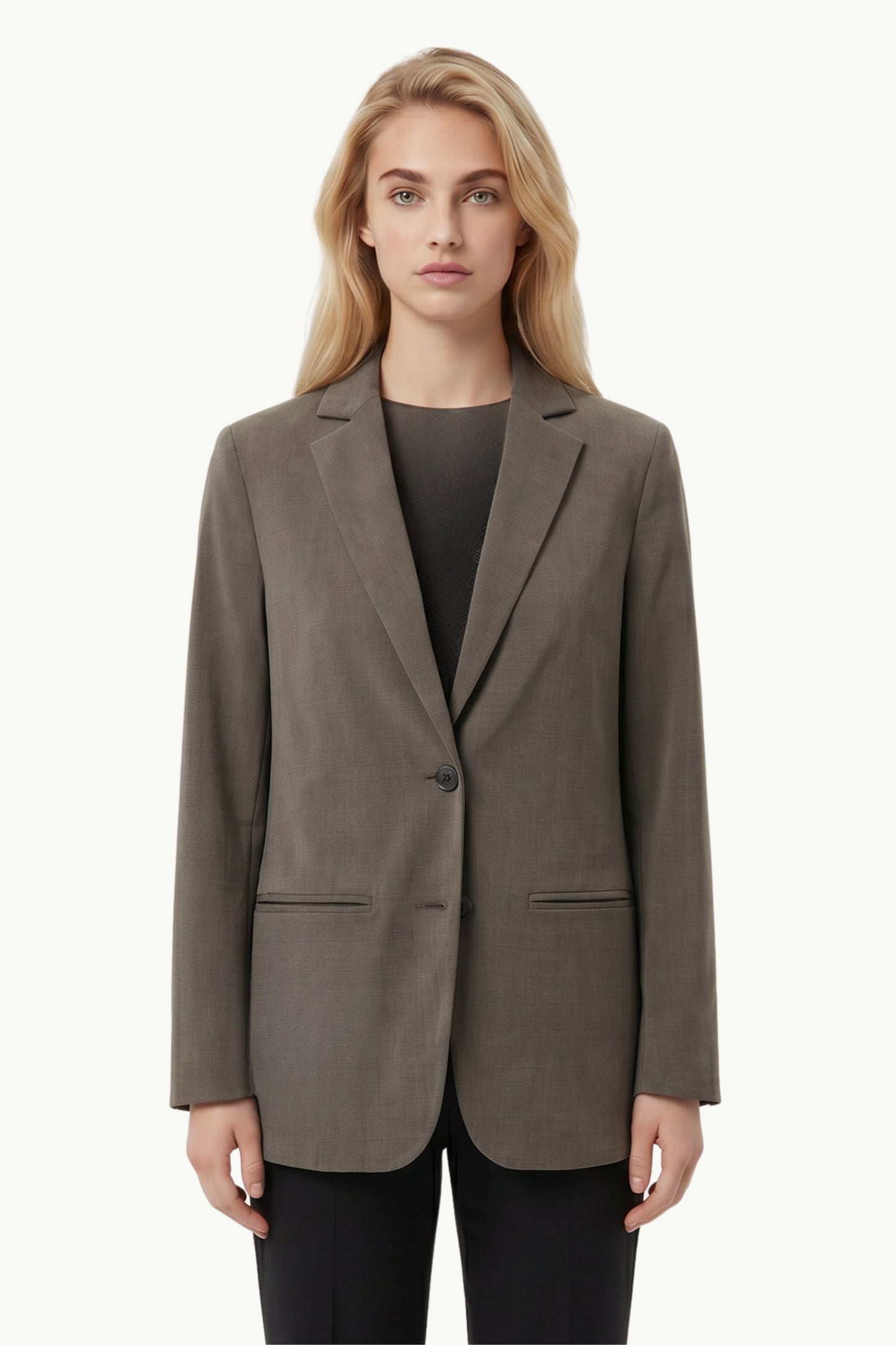  Rrd Giacca Cupro Boyfriend Wom Verde - 1