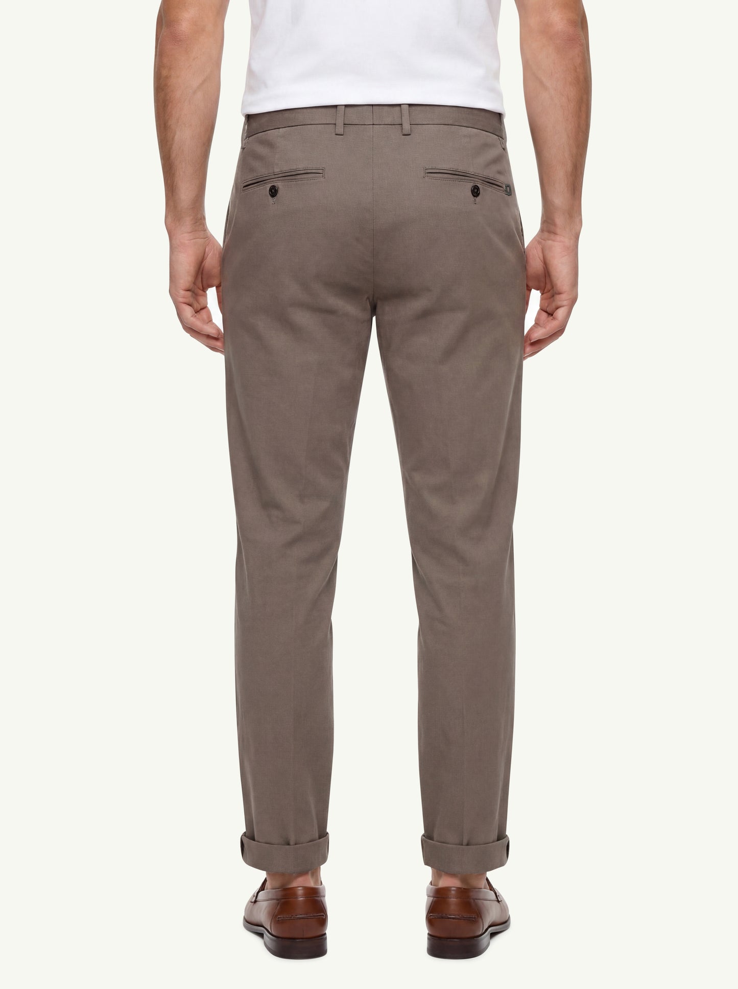  Dondup Pantalone Gaubert Slim Chino Beige - 2