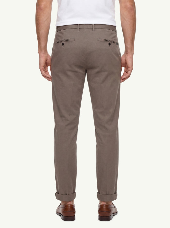  Dondup Pantalone Gaubert Slim Chino Beige - 4