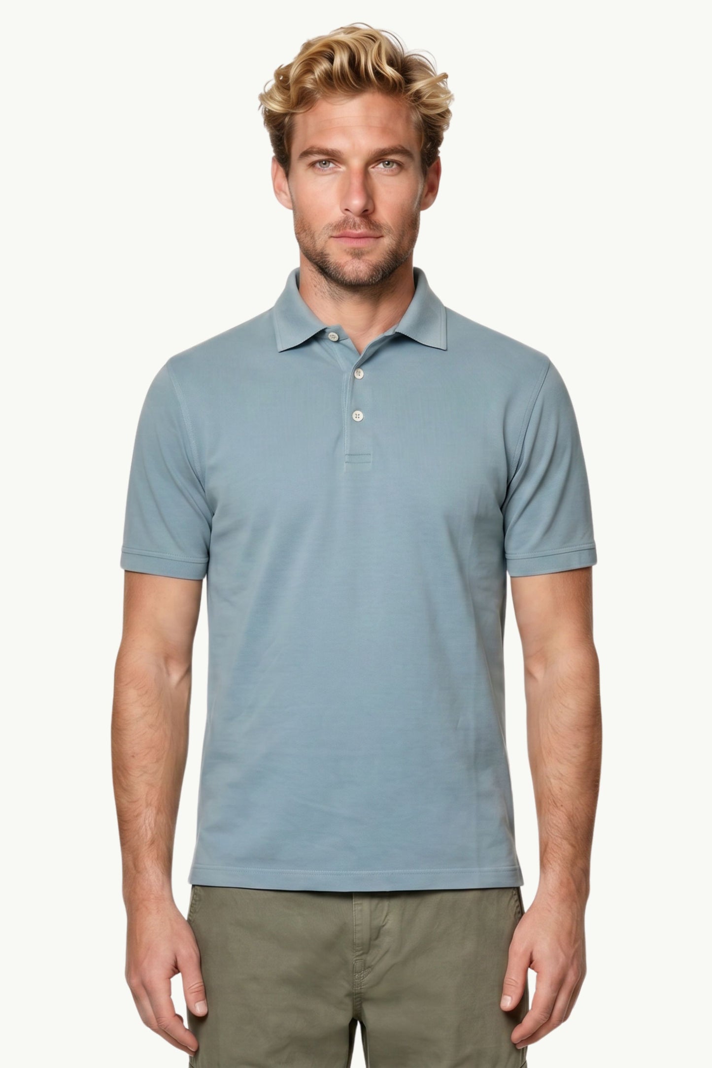  Fedeli Polo Zero Mm Superlight Piquet Azzurro - 1
